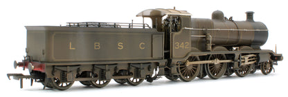Bespoke Weathered S4102-02 LB&SCR K Class 2-6-0 LBSC Umber Brown No.342 Steam Locomotive