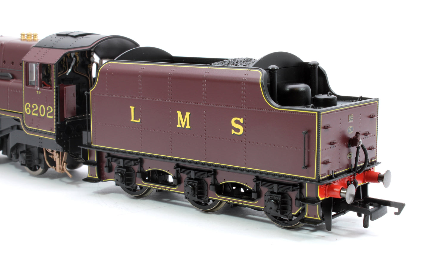 Pre-Owned Princess Royal Class 'The Turbomotive' 4-6-2 LMS Crimson Lake 6202 Steam Locomotive