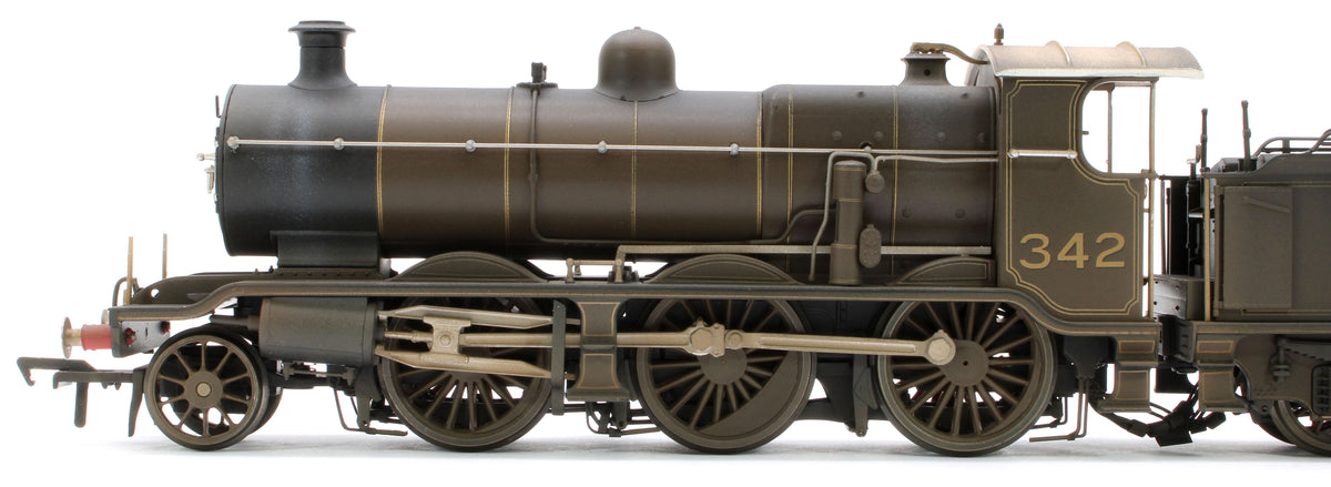 Bespoke Weathered S4102-02 LB&SCR K Class 2-6-0 LBSC Umber Brown No.342 Steam Locomotive