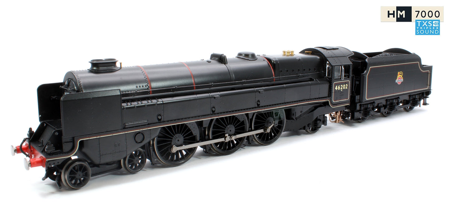 Pre-Owned Princess Royal Class 'The Turbomotive' 4-6-2 BR Black Early Emblem 46202 Steam Locomotive - DCC Sound Fitted