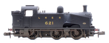 Custom Weathered Class J50 LNER Black (Unlined) 0-6-0 Tank Locomotive No.621