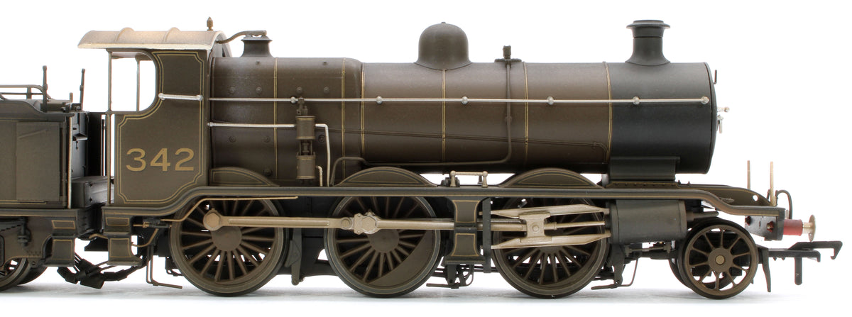 Bespoke Weathered S4102-02 LB&SCR K Class 2-6-0 LBSC Umber Brown No.342 Steam Locomotive
