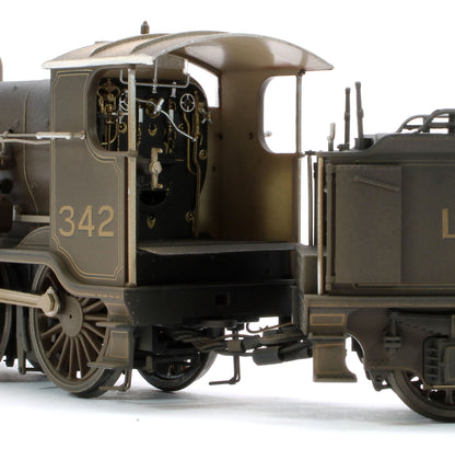 Bespoke Weathered S4102-02 LB&SCR K Class 2-6-0 LBSC Umber Brown No.342 Steam Locomotive