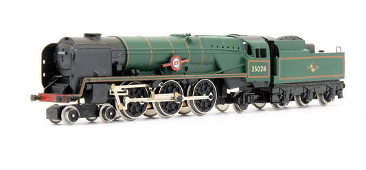 Pre-Owned Rebuilt Merchant Navy 'Clan Line' 35028 BR Green Steam Locomotive