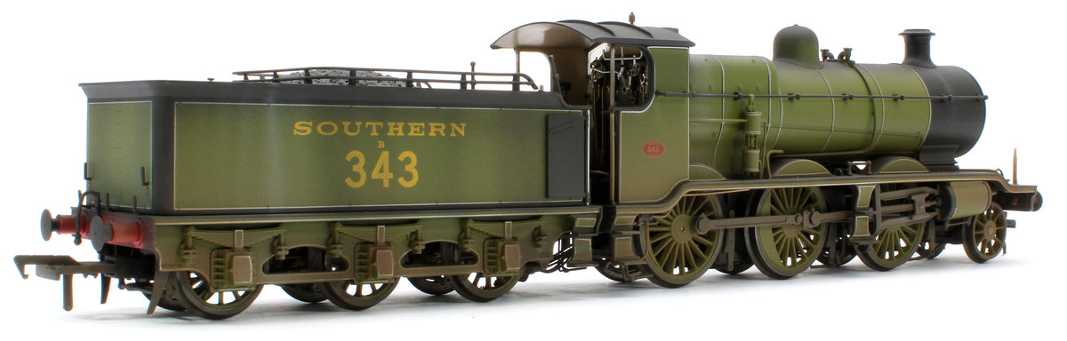 Bespoke Weathered S4102-03 LB&SCR K Class 2-6-0 Southern Maunsell SR Urie Sage Green No.343 Steam Locomotive
