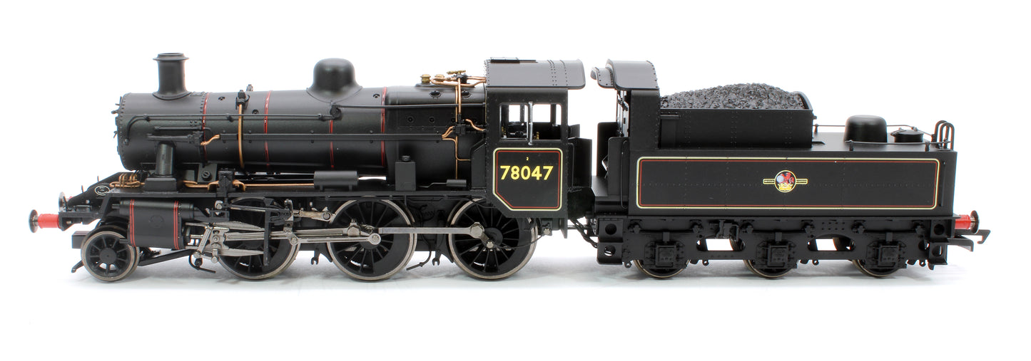Standard Class 2MT 2-6-0 BR Black Late Crest 78047 Steam Locomotive