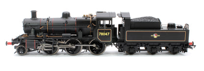 Standard Class 2MT 2-6-0 BR Black Late Crest 78047 Steam Locomotive