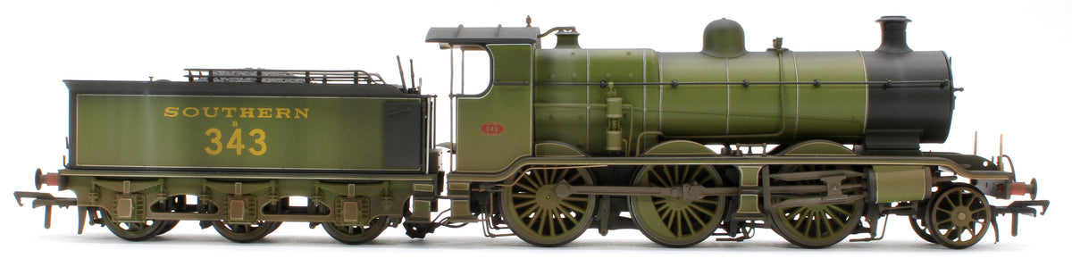 Bespoke Weathered S4102-03 LB&SCR K Class 2-6-0 Southern Maunsell SR Urie Sage Green No.343 Steam Locomotive