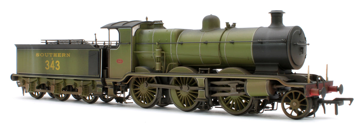 Bespoke Weathered S4102-03 LB&SCR K Class 2-6-0 Southern Maunsell SR Urie Sage Green No.343 Steam Locomotive