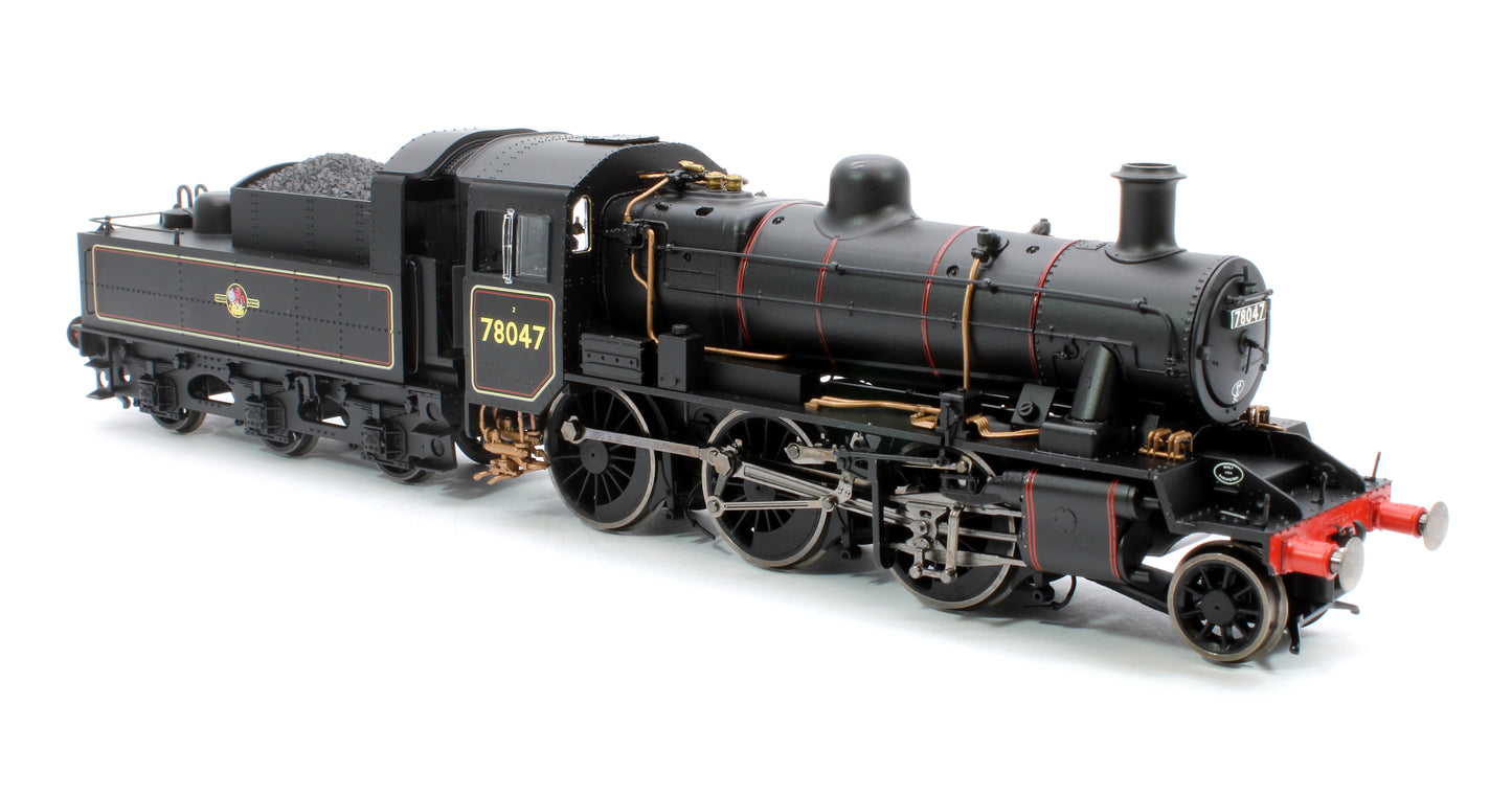 Standard Class 2MT 2-6-0 BR Black Late Crest 78047 Steam Locomotive