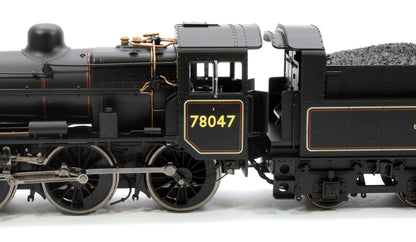 Standard Class 2MT 2-6-0 BR Black Late Crest 78047 Steam Locomotive