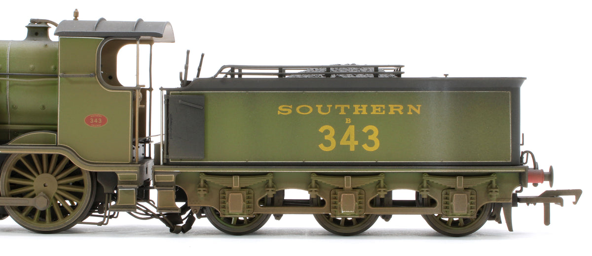 Bespoke Weathered S4102-03 LB&SCR K Class 2-6-0 Southern Maunsell SR Urie Sage Green No.343 Steam Locomotive