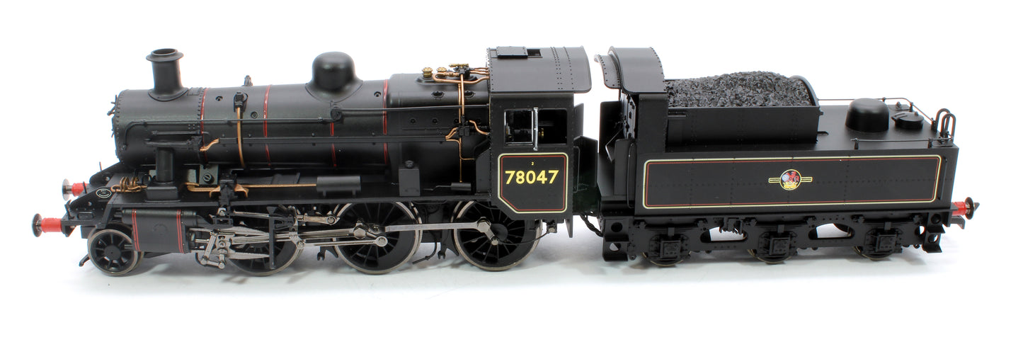 Standard Class 2MT 2-6-0 BR Black Late Crest 78047 Steam Locomotive