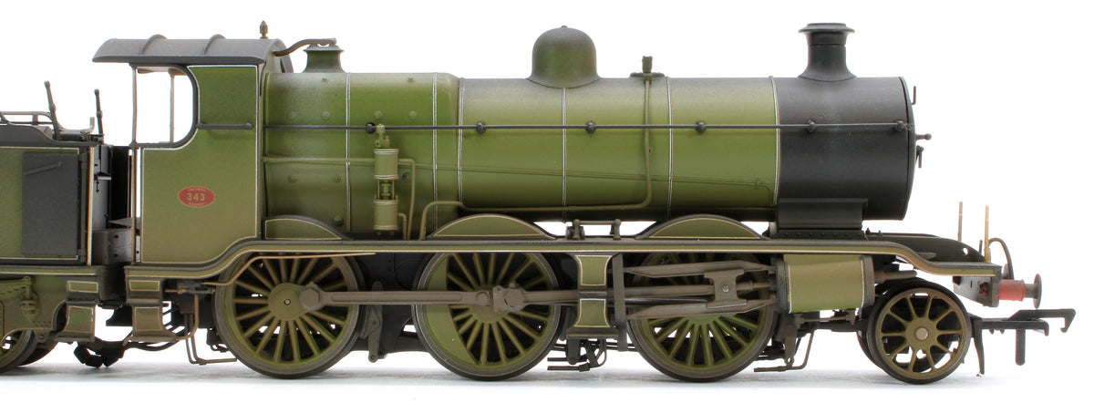Bespoke Weathered S4102-03 LB&SCR K Class 2-6-0 Southern Maunsell SR Urie Sage Green No.343 Steam Locomotive