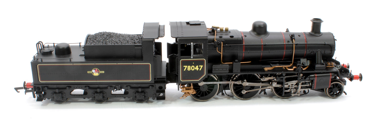 Standard Class 2MT 2-6-0 BR Black Late Crest 78047 Steam Locomotive