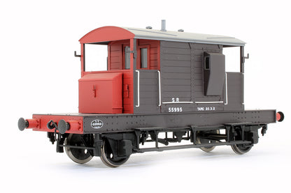 Pre-Owned SR Brake Van Brown / Red Small Letters No.55995