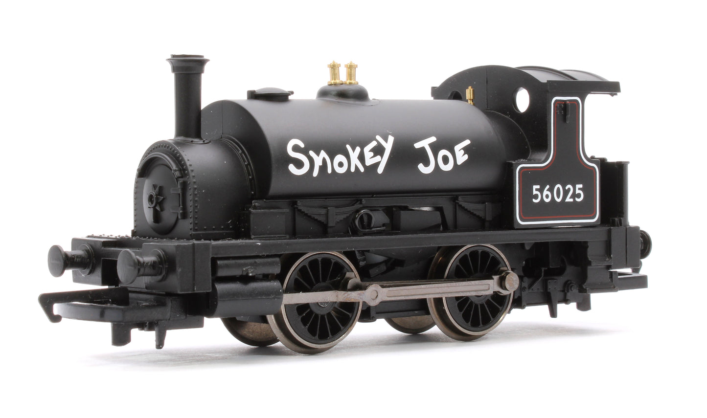 RailRoad Class 264 'Pug' 0-4-0ST 56025 'Smokey Joe' BR Black Steam Locomotive