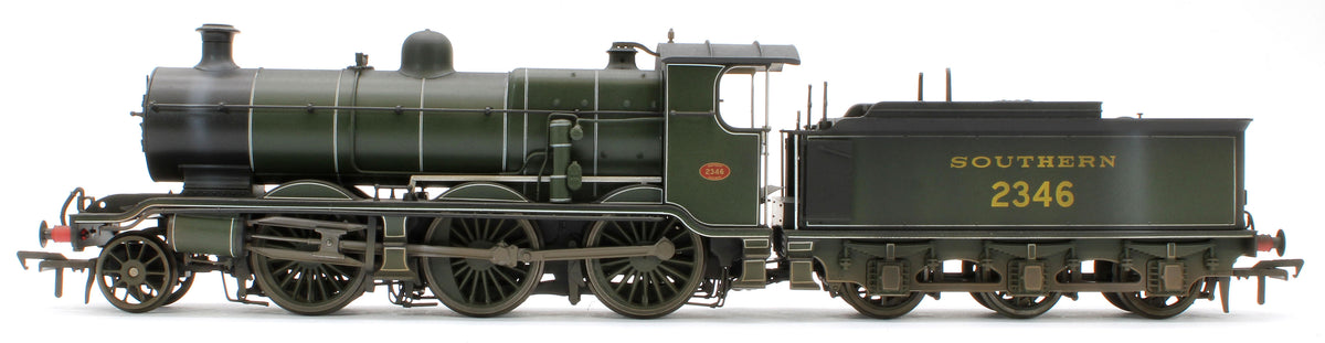 Bespoke Weathered S4102-04 LB&SCR K Class 2-6-0 Southern Maunsell Dark Olive Green No.2346 Steam Locomotive