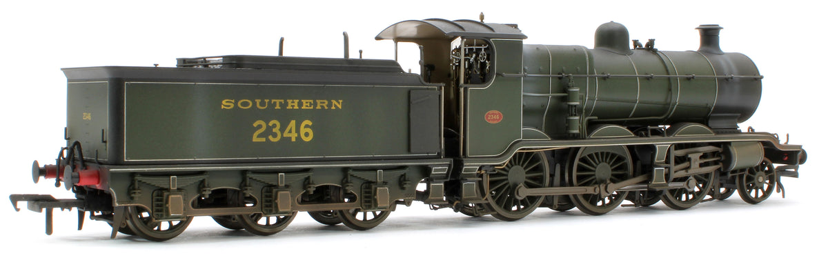 Bespoke Weathered S4102-04 LB&SCR K Class 2-6-0 Southern Maunsell Dark Olive Green No.2346 Steam Locomotive