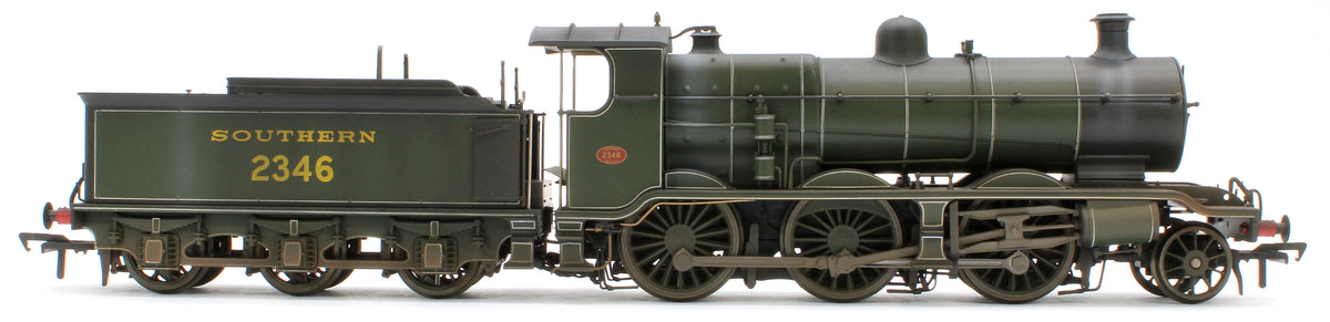 Bespoke Weathered S4102-04 LB&SCR K Class 2-6-0 Southern Maunsell Dark Olive Green No.2346 Steam Locomotive