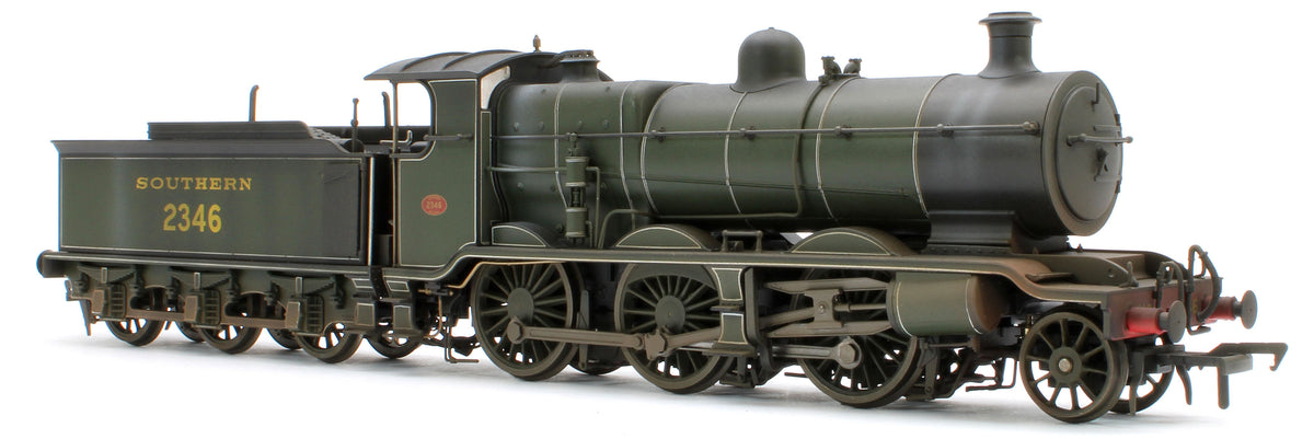 Bespoke Weathered S4102-04 LB&SCR K Class 2-6-0 Southern Maunsell Dark Olive Green No.2346 Steam Locomotive