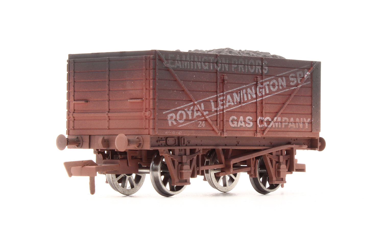 Pre-Owned 4F-080-004 Leamington Gas 8 Plank Wagon No.24 - Weathered