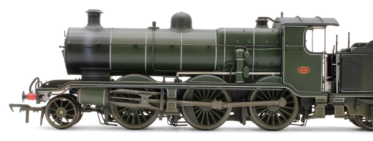 Bespoke Weathered S4102-04 LB&SCR K Class 2-6-0 Southern Maunsell Dark Olive Green No.2346 Steam Locomotive