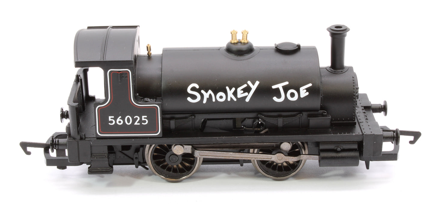 RailRoad Class 264 'Pug' 0-4-0ST 56025 'Smokey Joe' BR Black Steam Locomotive