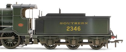 Bespoke Weathered S4102-04 LB&SCR K Class 2-6-0 Southern Maunsell Dark Olive Green No.2346 Steam Locomotive