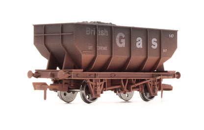Pre-Owned 4F-034-103 British Gas 21 Ton Hopper Wagon #147 - Weathered