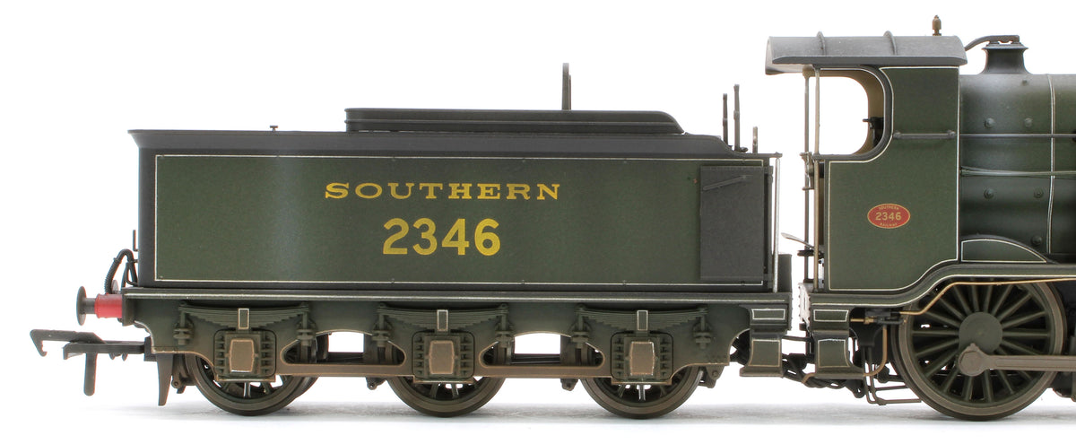 Bespoke Weathered S4102-04 LB&SCR K Class 2-6-0 Southern Maunsell Dark Olive Green No.2346 Steam Locomotive