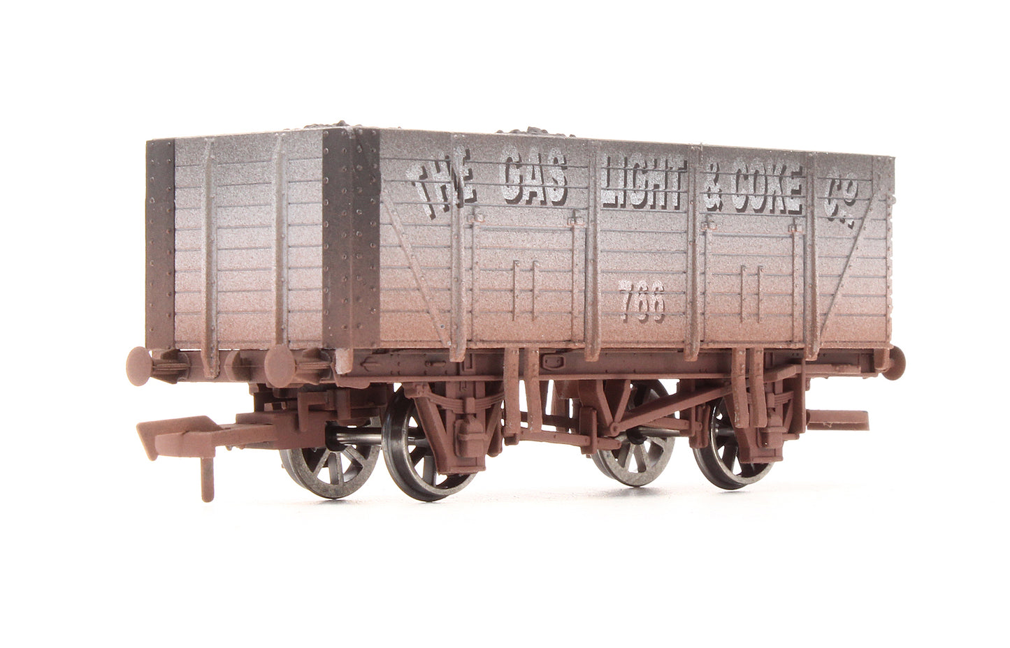 Pre-Owned 4F-090-004 'The Gas Light & Coke Co' 9 Plank Wagon No.766 - Weathered