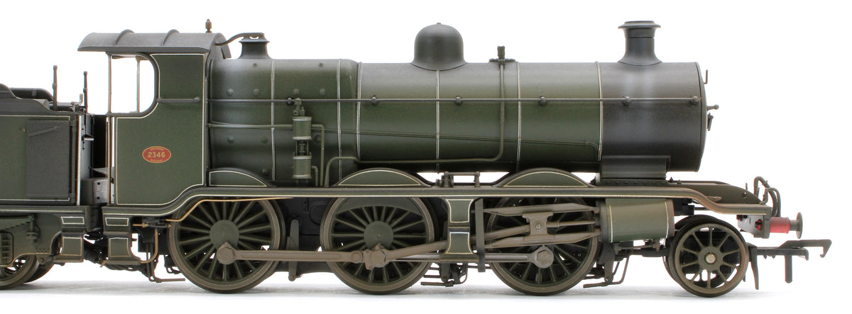 Bespoke Weathered S4102-04 LB&SCR K Class 2-6-0 Southern Maunsell Dark Olive Green No.2346 Steam Locomotive