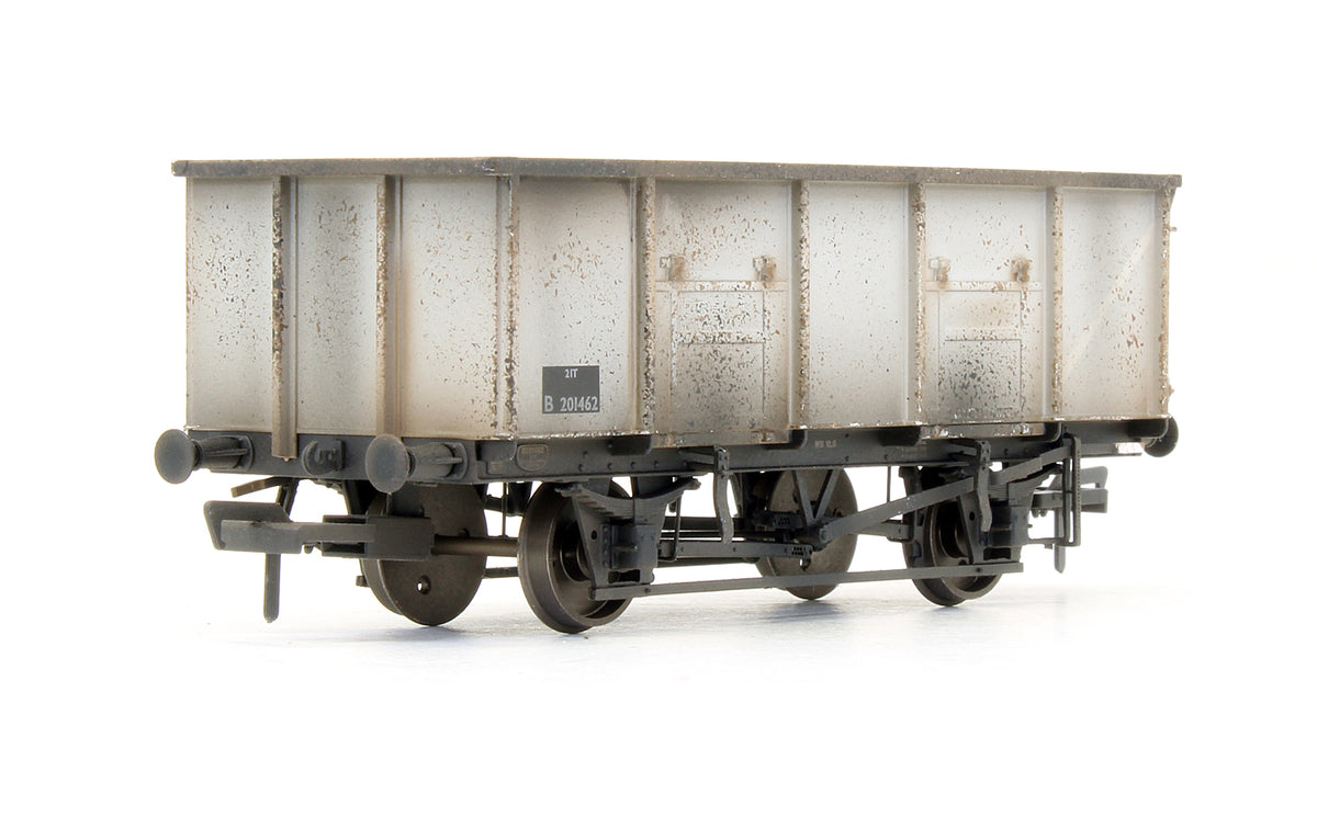 Pre-Owned BR 21T COAL21 / MDO Mineral Wagon Triple Pack - Grey pre TOPS- Pack A - Custom Weathered