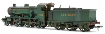 Bespoke Weathered S4102-06 LB&SCR K Class 2-6-0 Southern Bulleid Malachite Green No.2350 Steam Locomotive