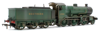 Bespoke Weathered S4102-06 LB&SCR K Class 2-6-0 Southern Bulleid Malachite Green No.2350 Steam Locomotive
