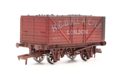 Pre-Owned 4F-080-002 Bull 8 Plank Wagon No.103 - Weathered