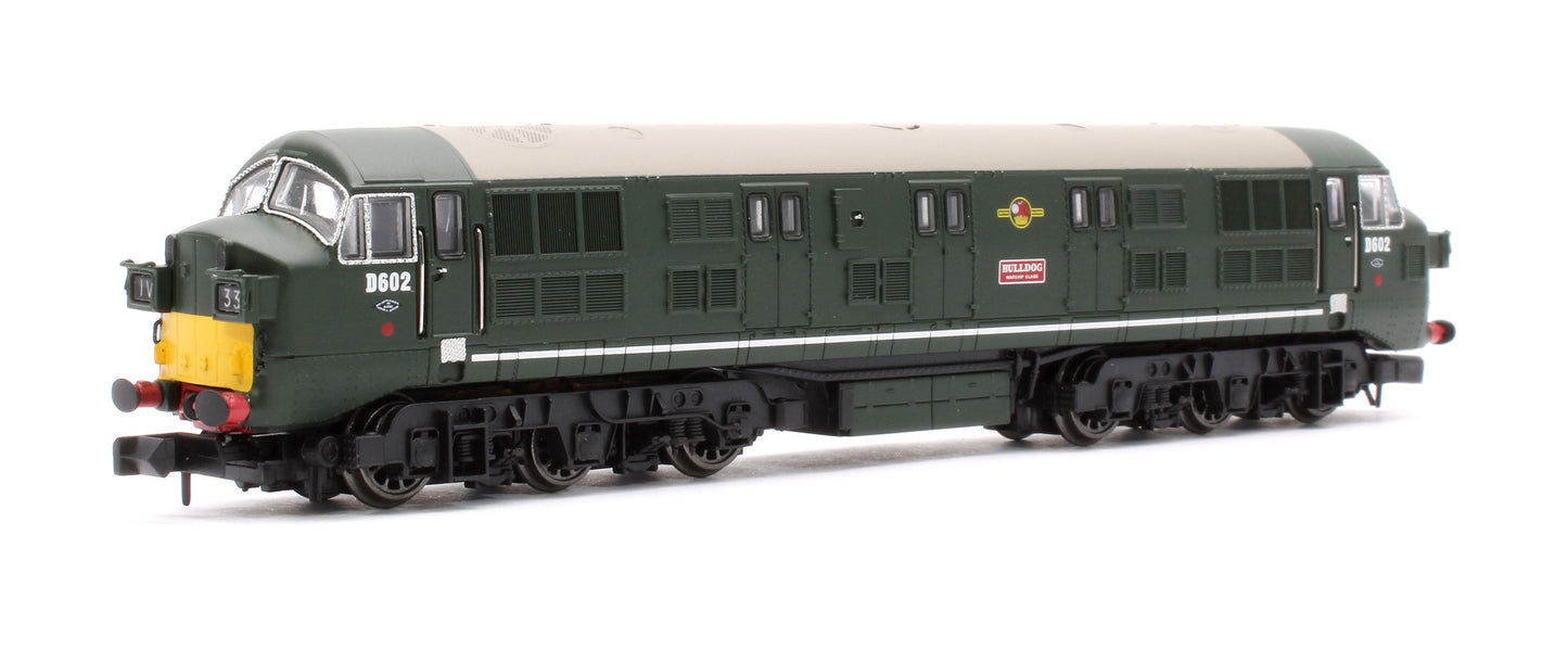 Pre-Owned Class 41 'Warship' Headcode Box D602 'Bulldog' BR Green (Small Yellow Panels) Diesel Locomotive