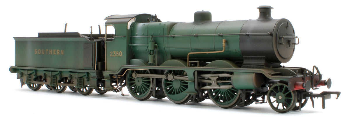 Bespoke Weathered S4102-06 LB&SCR K Class 2-6-0 Southern Bulleid Malachite Green No.2350 Steam Locomotive