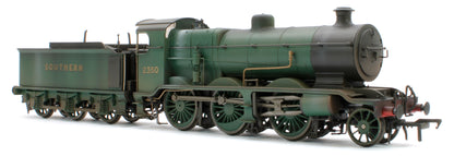 Bespoke Weathered S4102-06 LB&SCR K Class 2-6-0 Southern Bulleid Malachite Green No.2350 Steam Locomotive