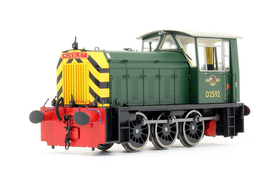 Pre-Owned Class 05 D2592 BR Green With Wasp Stripes Diesel Shunter Locomotive - DCC Fitted