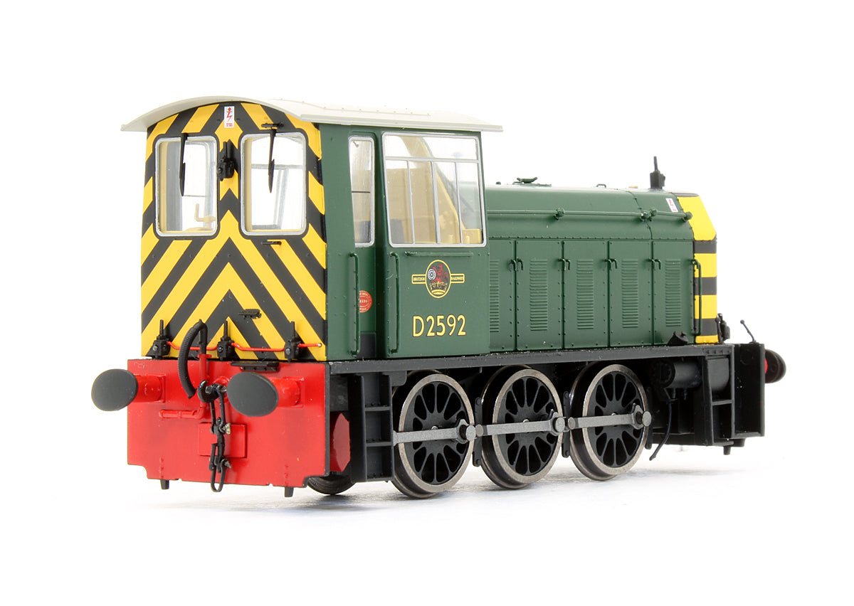 Pre-Owned Class 05 D2592 BR Green With Wasp Stripes Diesel Shunter Locomotive - DCC Fitted