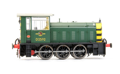 Pre-Owned Class 05 D2592 BR Green With Wasp Stripes Diesel Shunter Locomotive - DCC Fitted