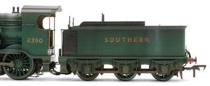 Bespoke Weathered S4102-06 LB&SCR K Class 2-6-0 Southern Bulleid Malachite Green No.2350 Steam Locomotive