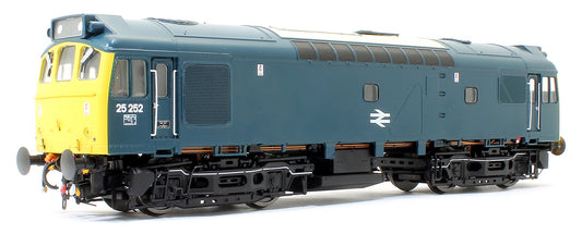 Pre-Owned Class 25 252 (LMR) BR Rail Blue with full yellow ends (single, central double arrows) and head code panel Diesel Locomotive