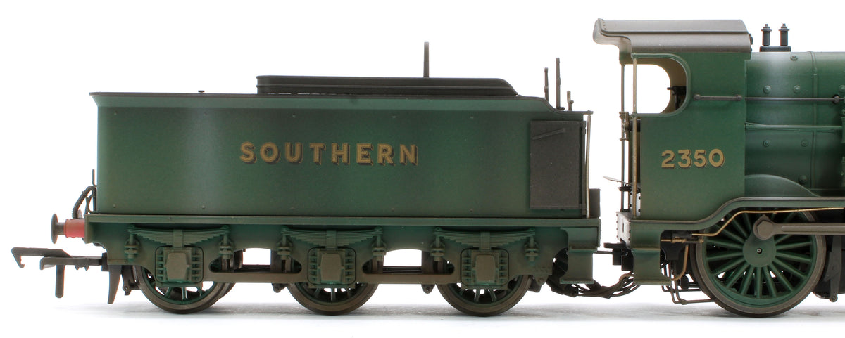 Bespoke Weathered S4102-06 LB&SCR K Class 2-6-0 Southern Bulleid Malachite Green No.2350 Steam Locomotive