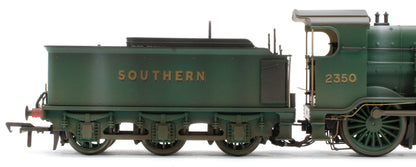 Bespoke Weathered S4102-06 LB&SCR K Class 2-6-0 Southern Bulleid Malachite Green No.2350 Steam Locomotive