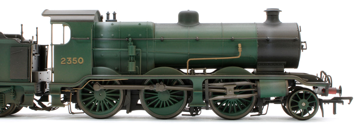 Bespoke Weathered S4102-06 LB&SCR K Class 2-6-0 Southern Bulleid Malachite Green No.2350 Steam Locomotive