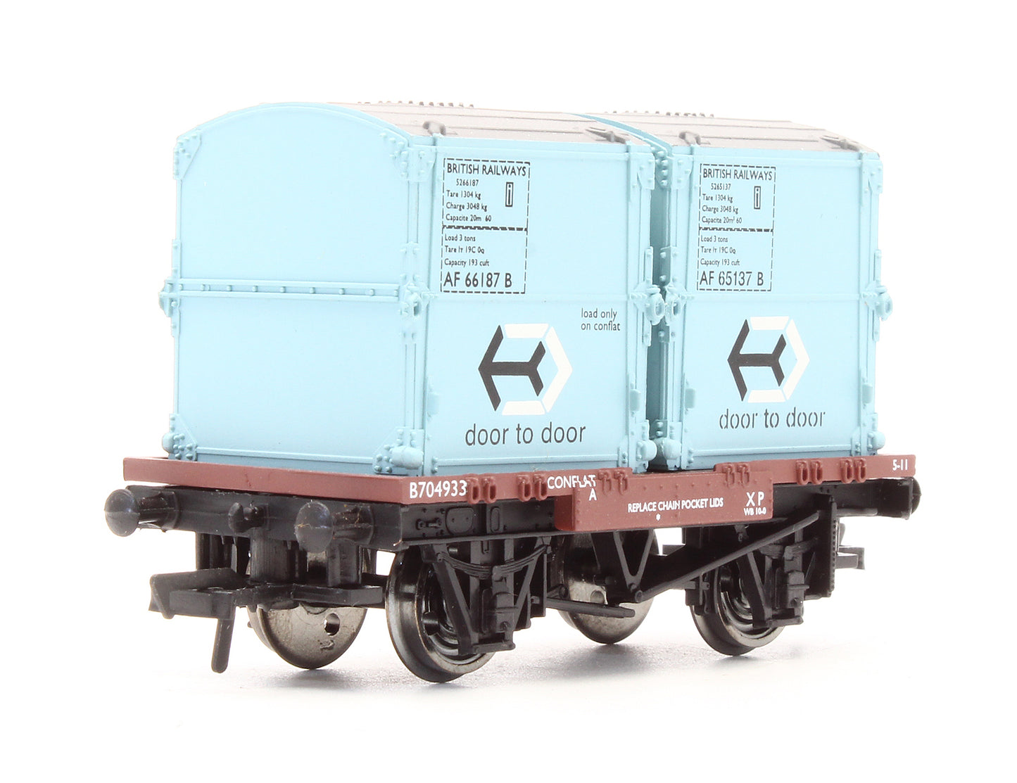 Pre-Owned 33-327A Conflat With 2 AF Containers Blue 'B704933'