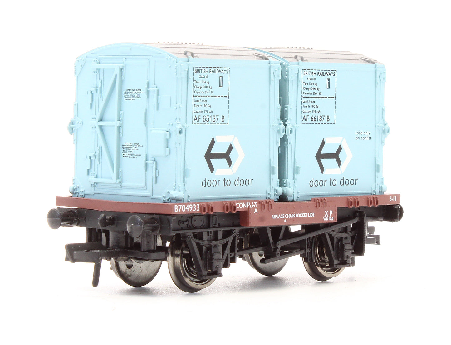 Pre-Owned 33-327A Conflat With 2 AF Containers Blue 'B704933'